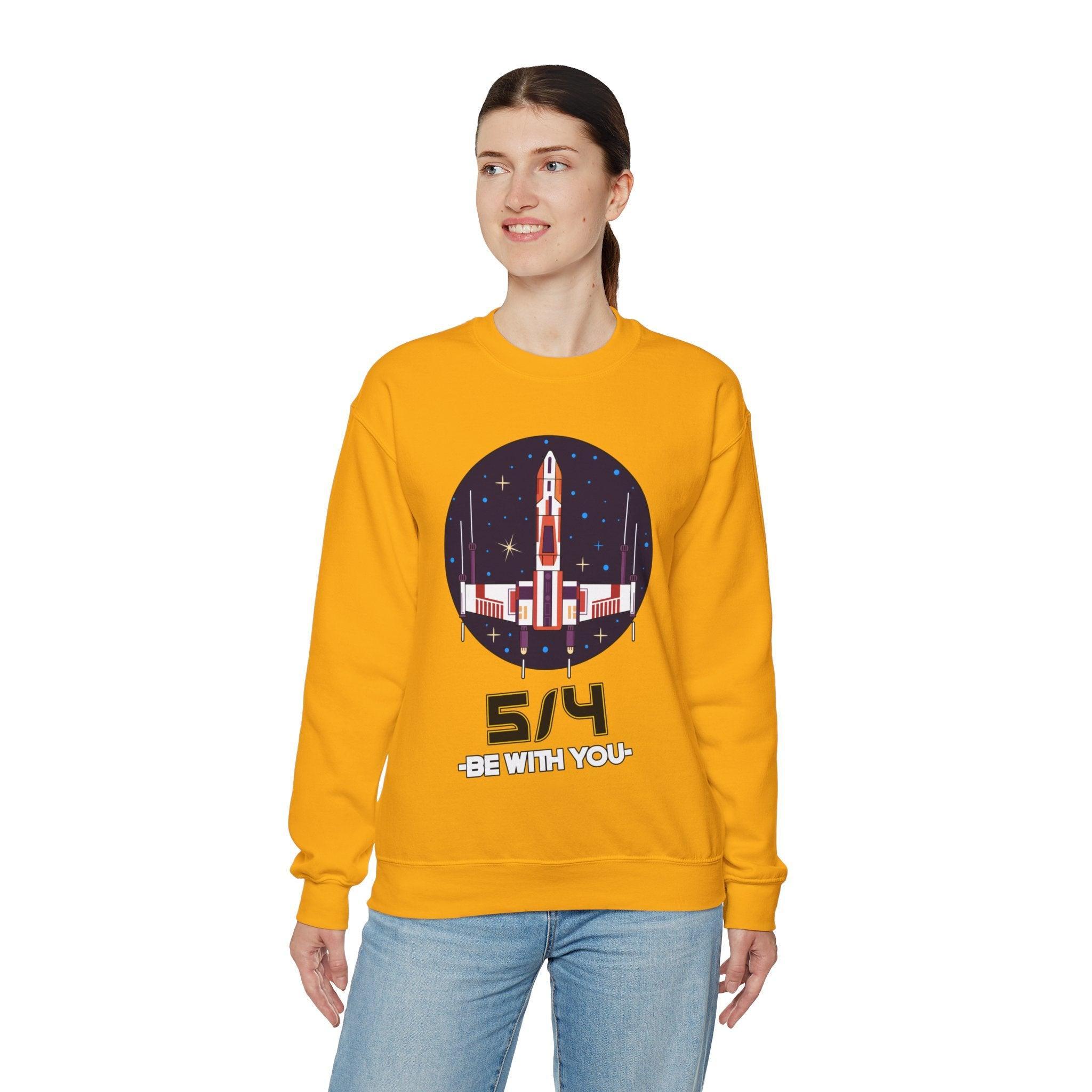 5/4 be with you - Star Wars Day - Sweatshirt - Witty Twisters Fashions