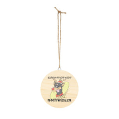 Rudolph The Red-Nosed Rottweiler - Wood Sign - Witty Twisters Fashions