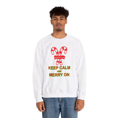 Keep Calm and Merry On - Sweatshirt - Witty Twisters Fashions