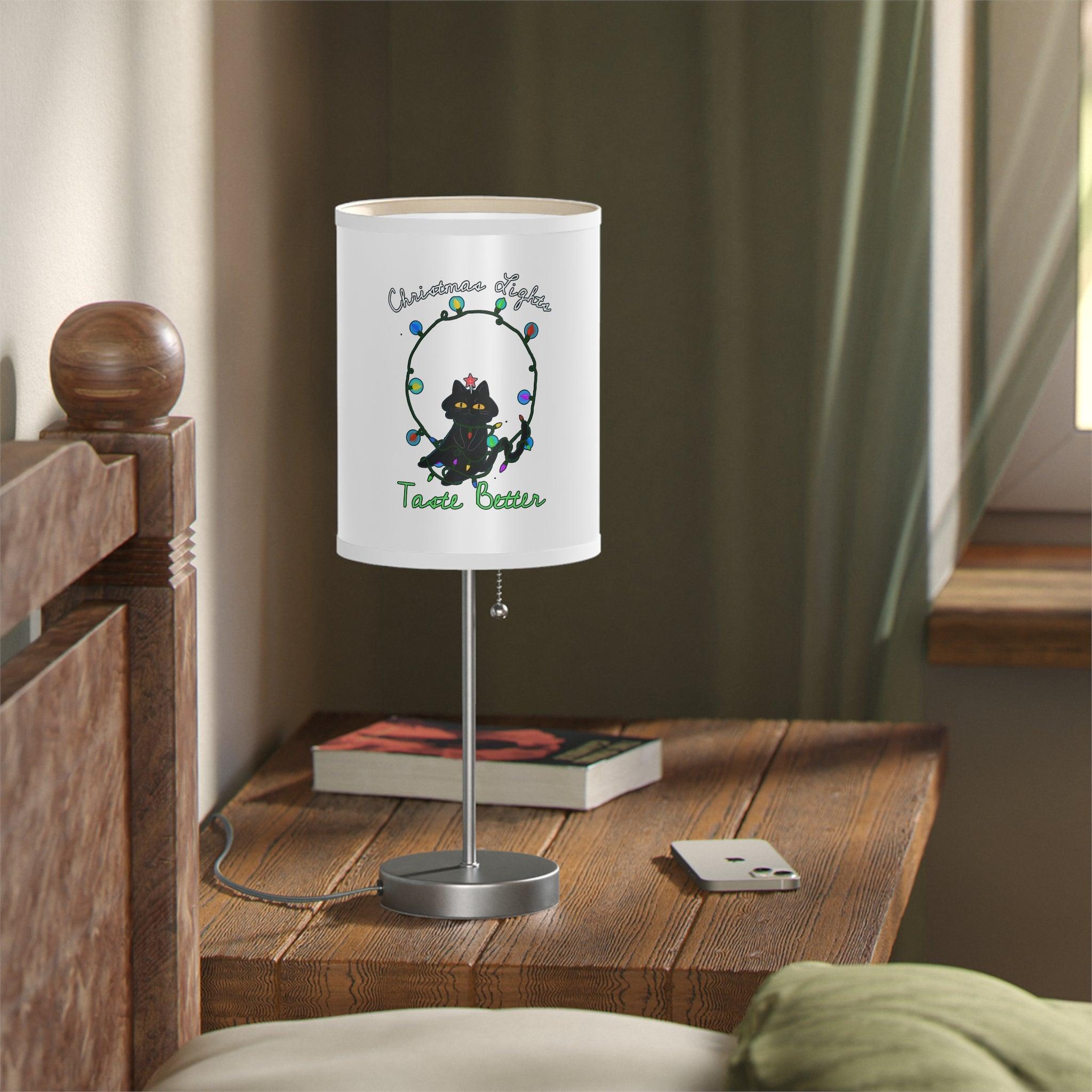 Christmas Lights Taste Better - Lamp on a Stand - Witty Twisters Fashions