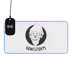 Bonestorm - LED Gaming Mouse Pad with wireless charging - Witty Twisters Fashions