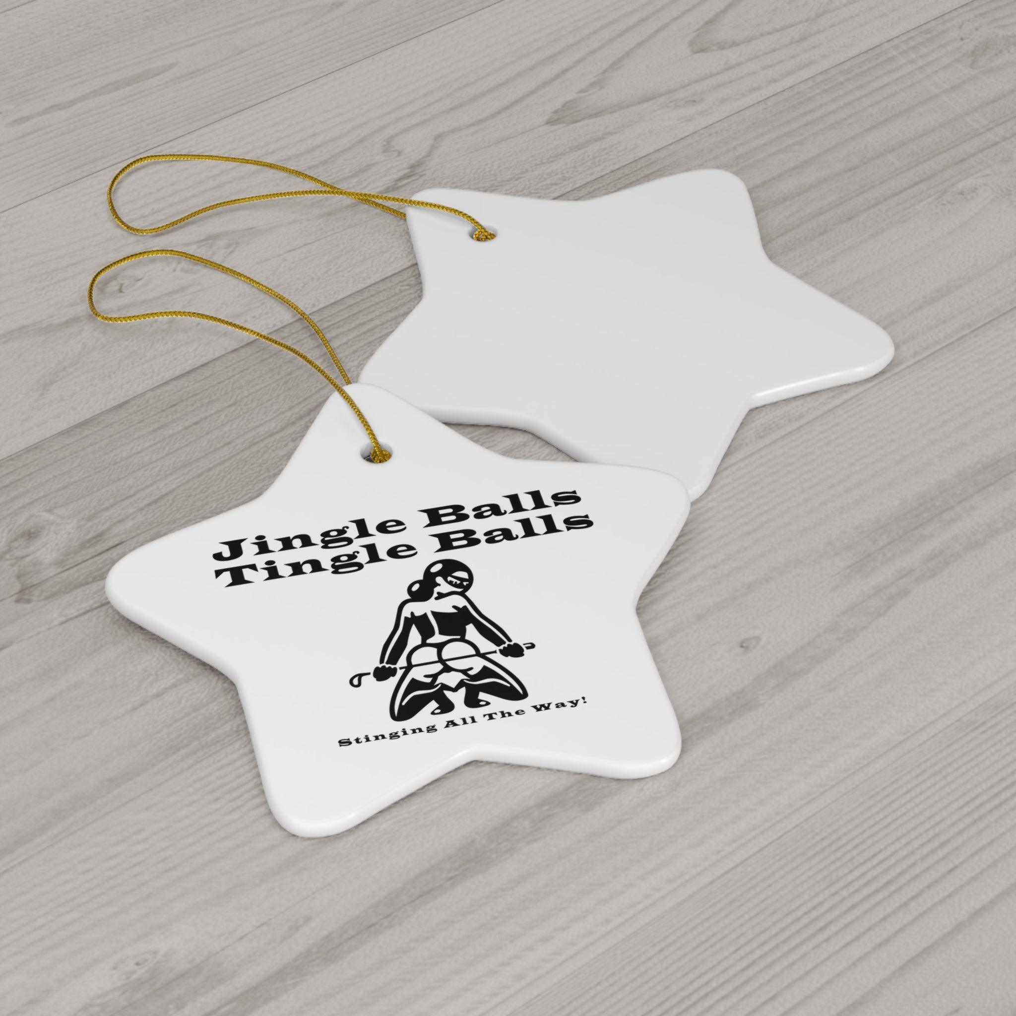 Jingle Balls ... Stinging All The Way - Ceramic Ornaments - Witty Twisters Fashions