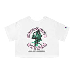 Professional eaters are a girl's best friend - Women's Champion Crop Top - Witty Twisters Fashions