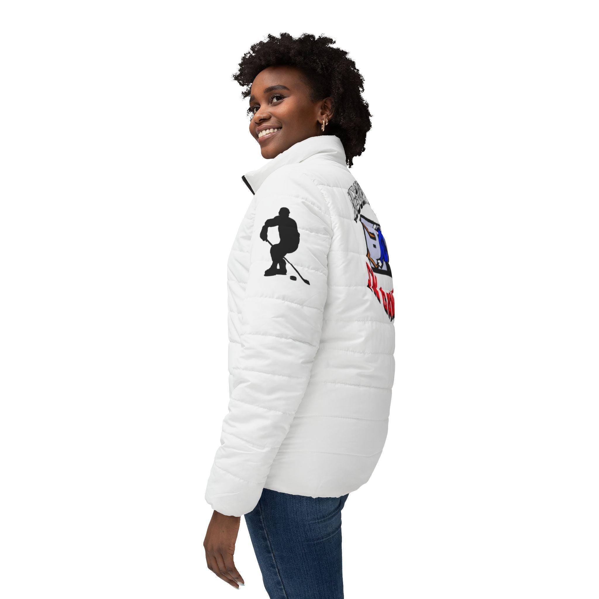 Hockey Fight In Canada - Women’s Puffer Jacket - Witty Twisters Fashions