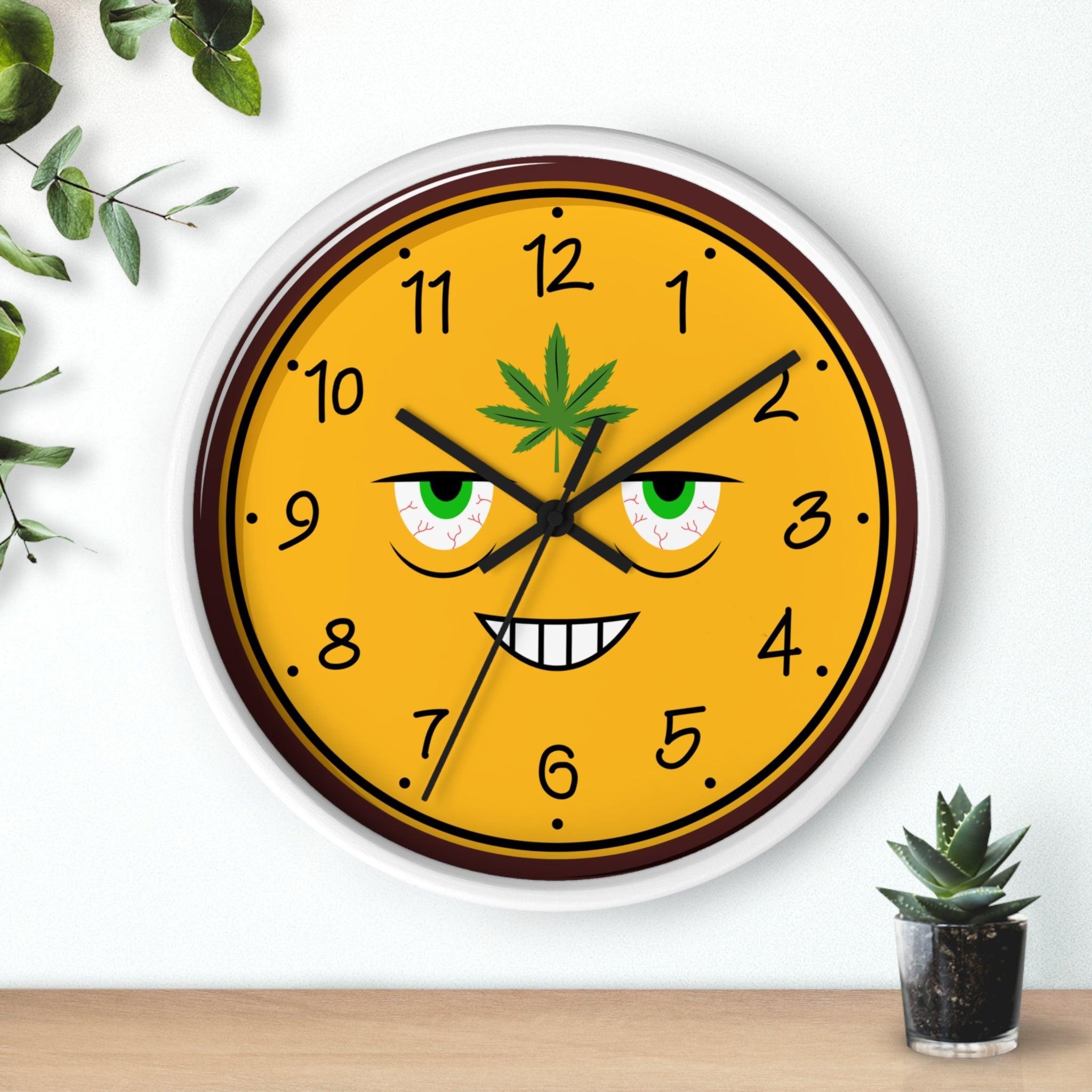High All The Time - Wall Clock - Witty Twisters Fashions