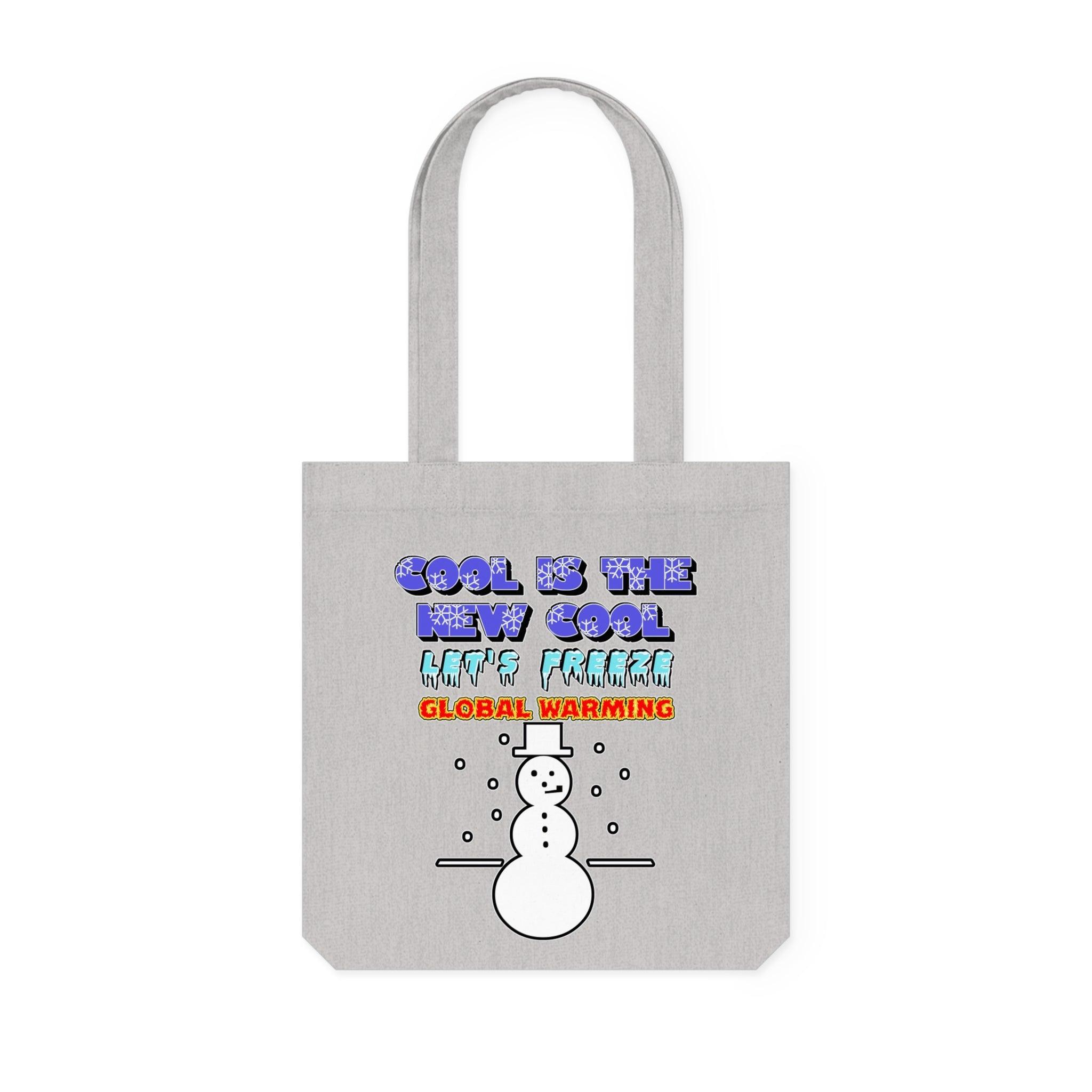 Cool Is The New Cool Let's Freeze Global Warming - Woven Tote Bag - Witty Twisters Fashions