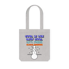 Cool Is The New Cool Let's Freeze Global Warming - Woven Tote Bag - Witty Twisters Fashions