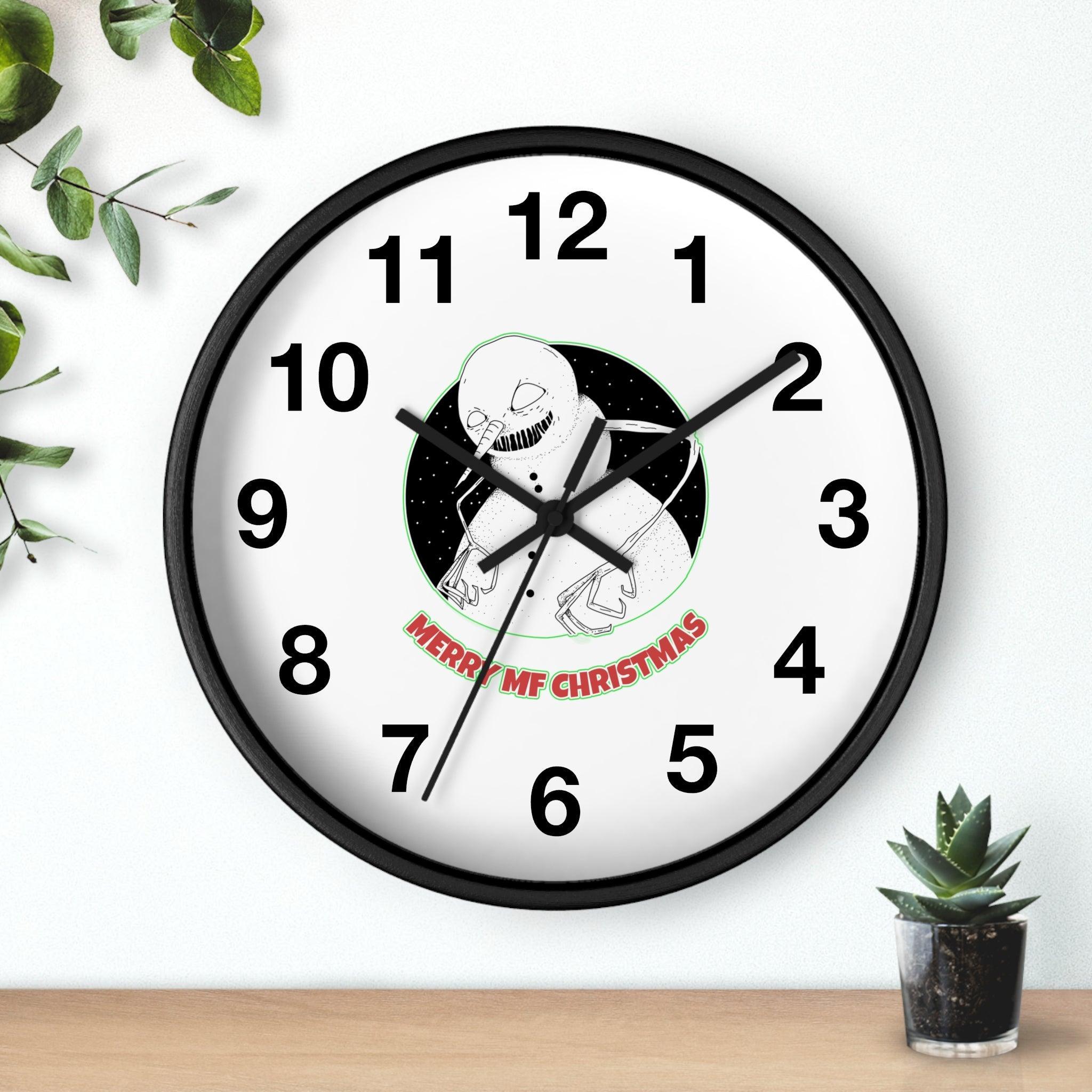 Merry MF Christmas - Wall Clock - Witty Twisters Fashions