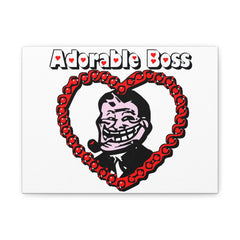 Adorable Boss - Stretched Matte Canvas - Witty Twisters Fashions