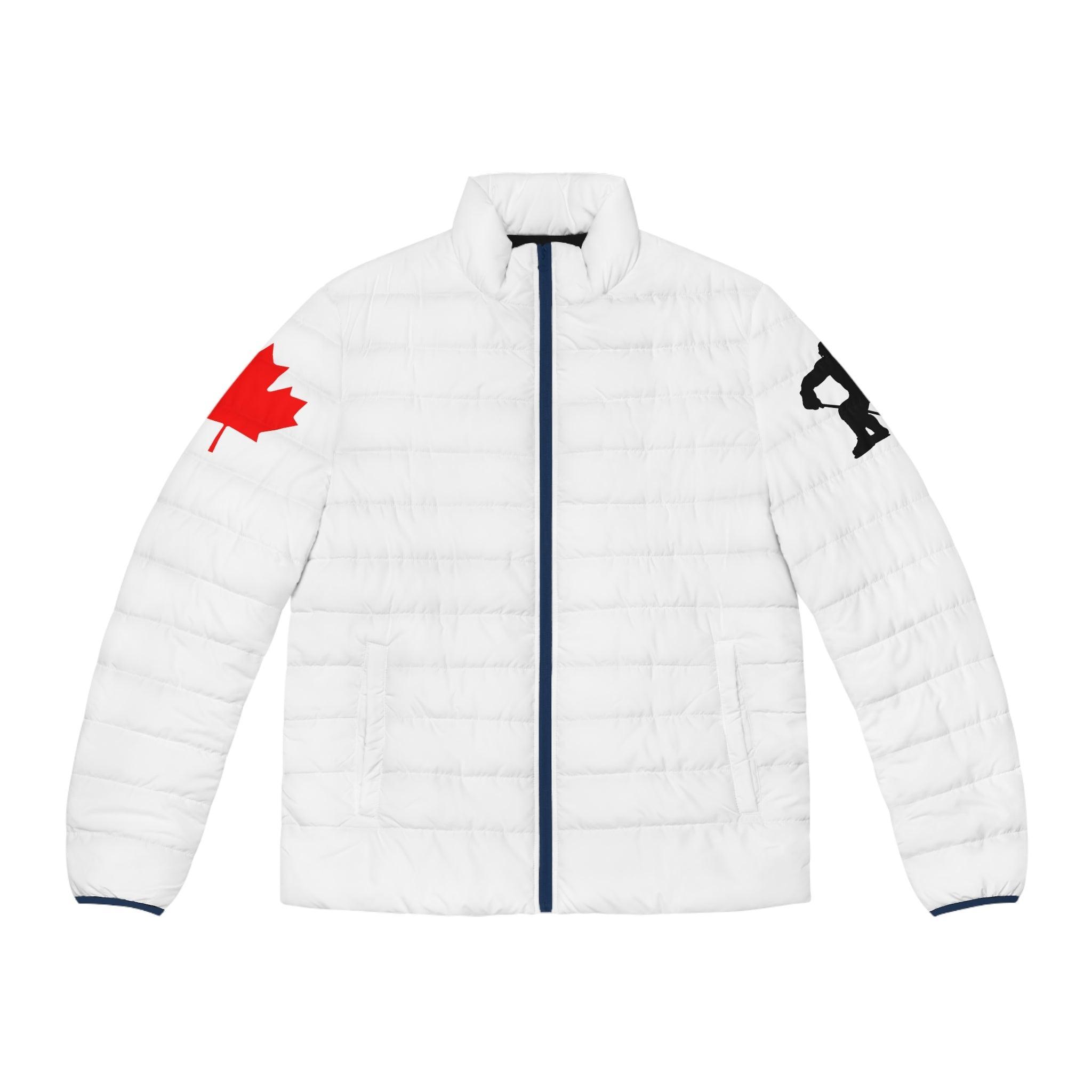 Hockey Fight In Canada - Men’s Puffer Jacket - Witty Twisters Fashions