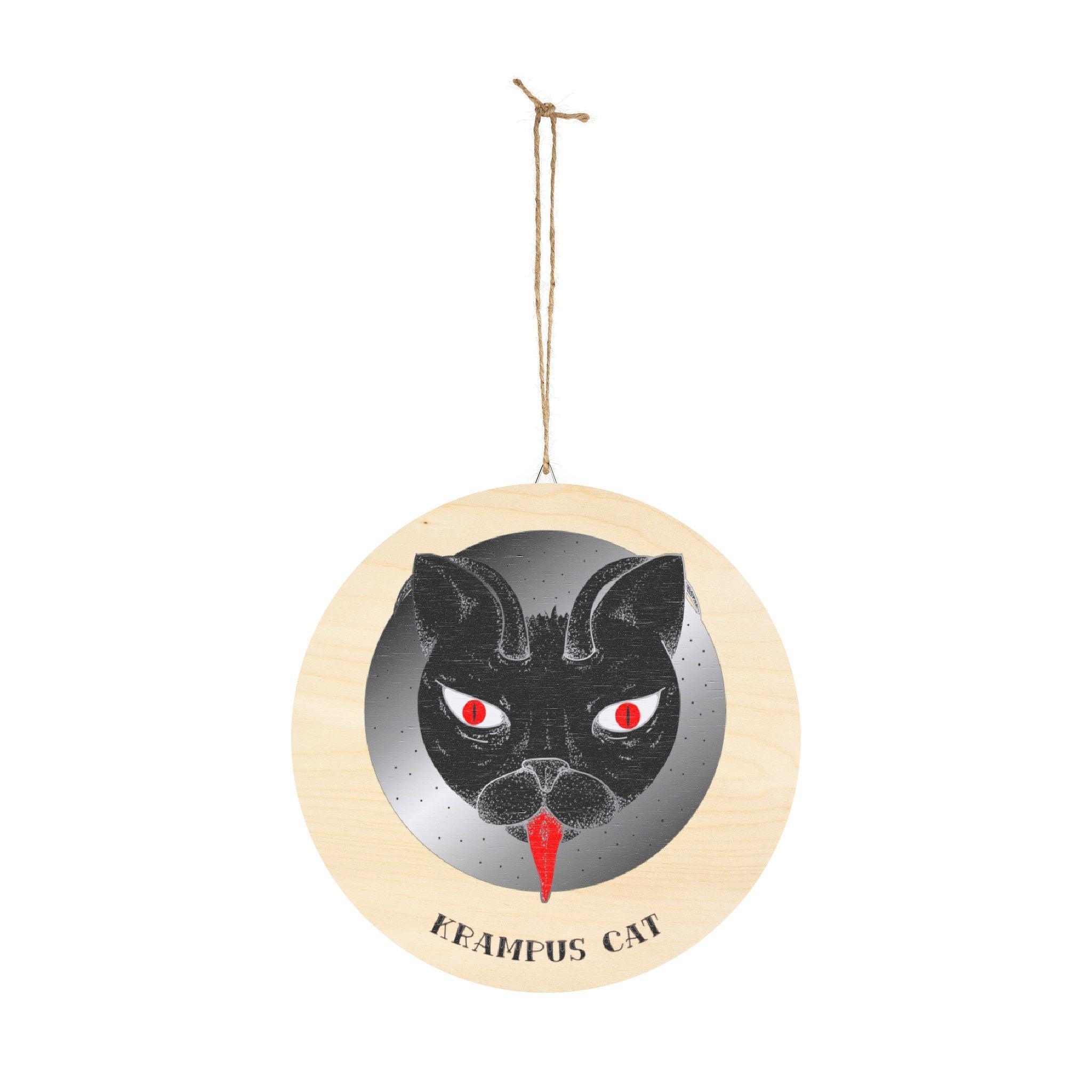 Krampus Cat - Wood Signs - Witty Twisters Fashions