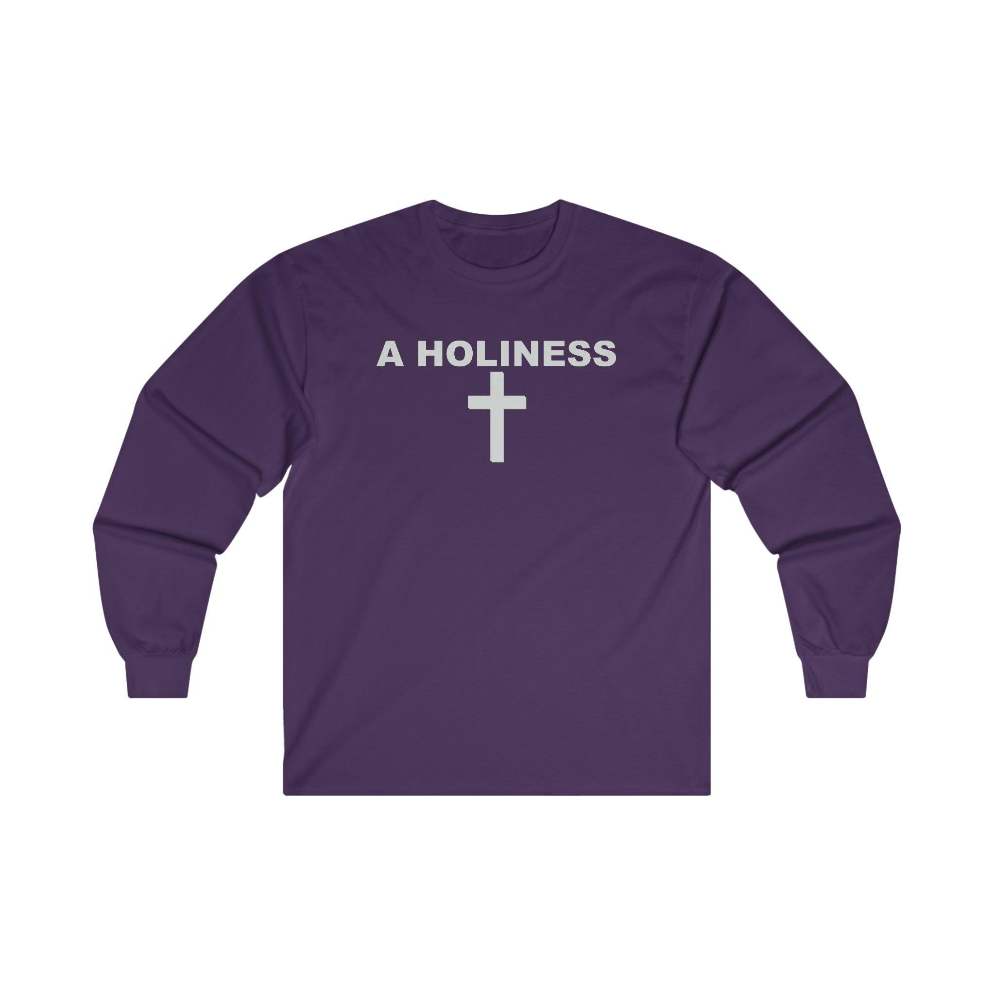 A Holiness - Long-Sleeve Tee - Witty Twisters Fashions