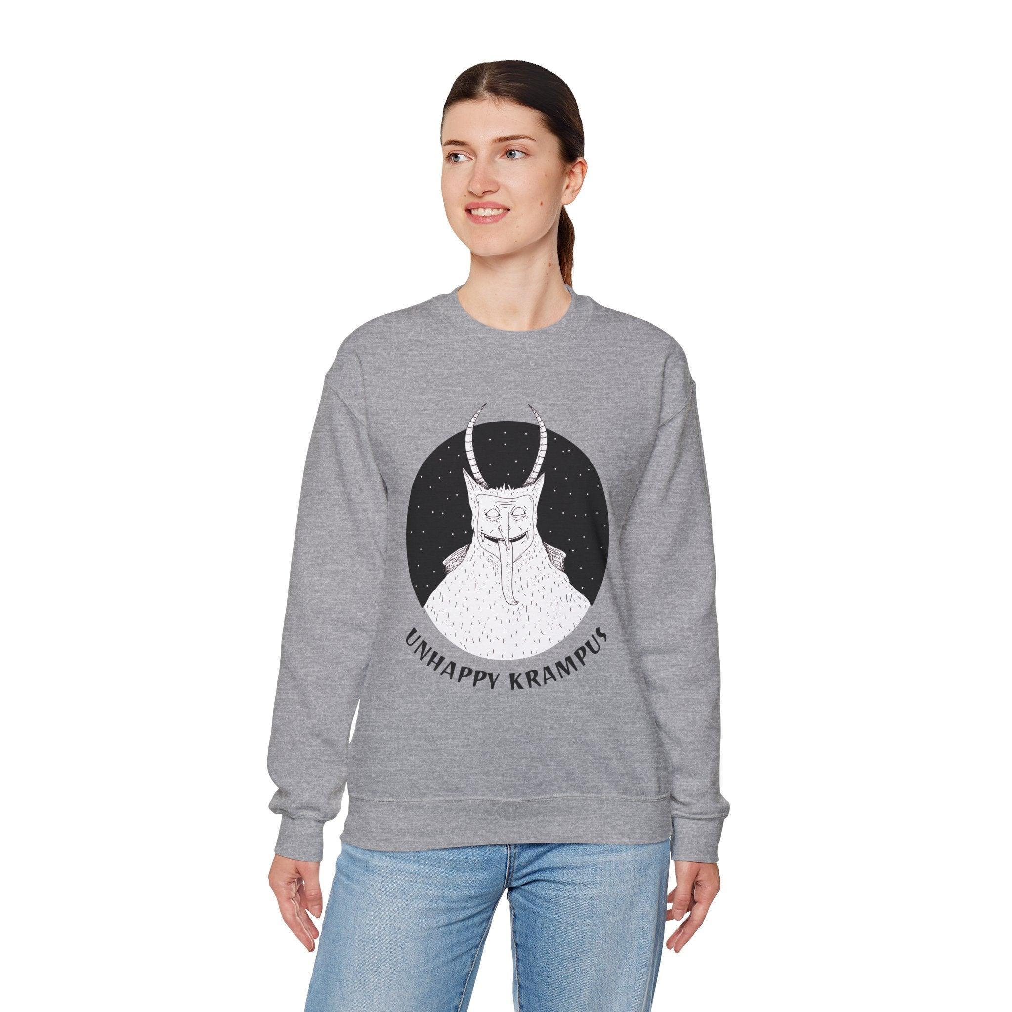Unhappy Krampus - Sweatshirt - Witty Twisters Fashions