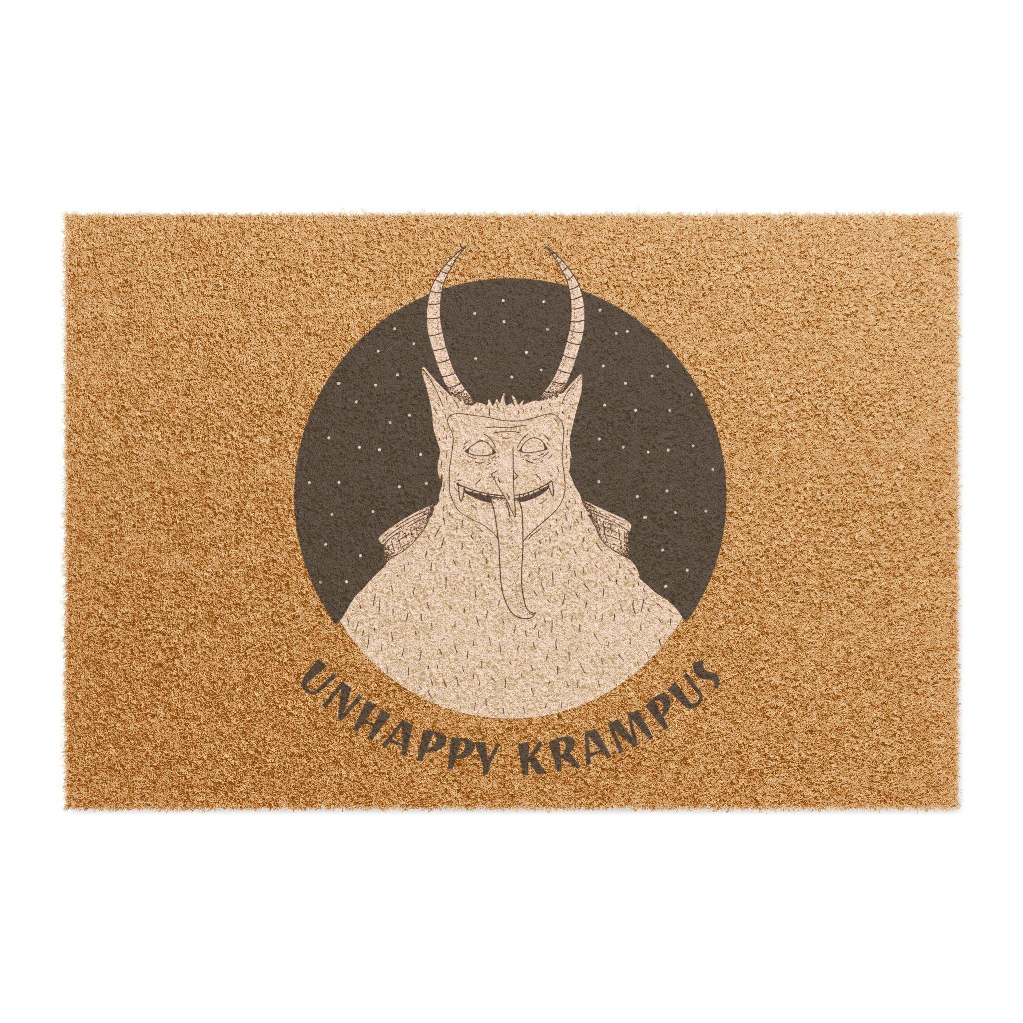 Unhappy Krampus - Doormat - Witty Twisters Fashions