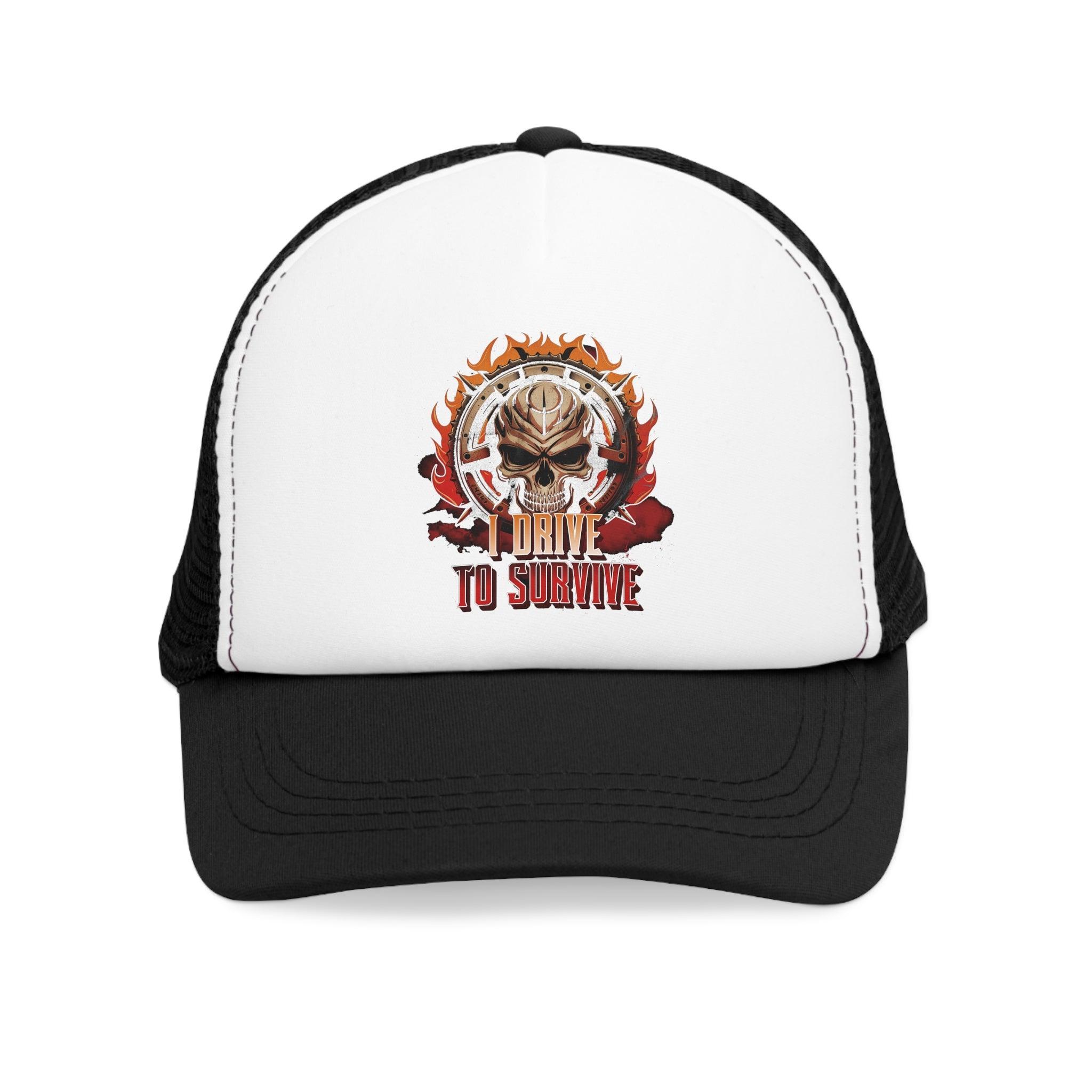 I Drive To Survive - Mesh Trucker Hat - Witty Twisters Fashions