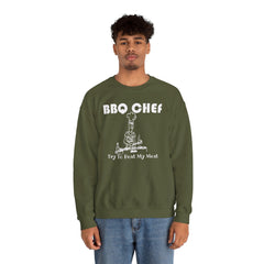 BBQ Chef Try To Beat My Meat - Sweatshirt - Witty Twisters Fashions