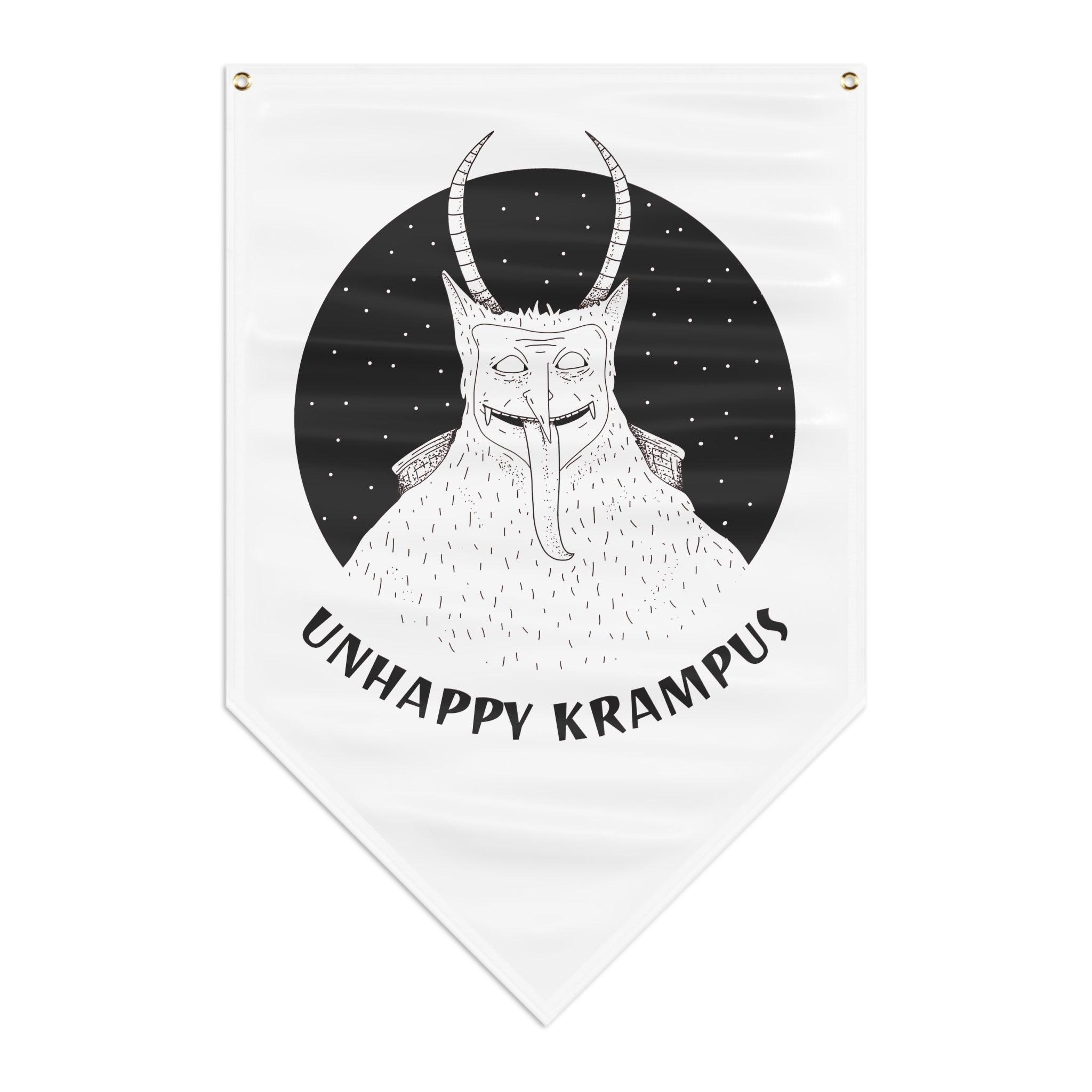 Unhappy Krampus - Pennant Banner - Witty Twisters Fashions