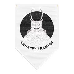 Unhappy Krampus - Pennant Banner - Witty Twisters Fashions