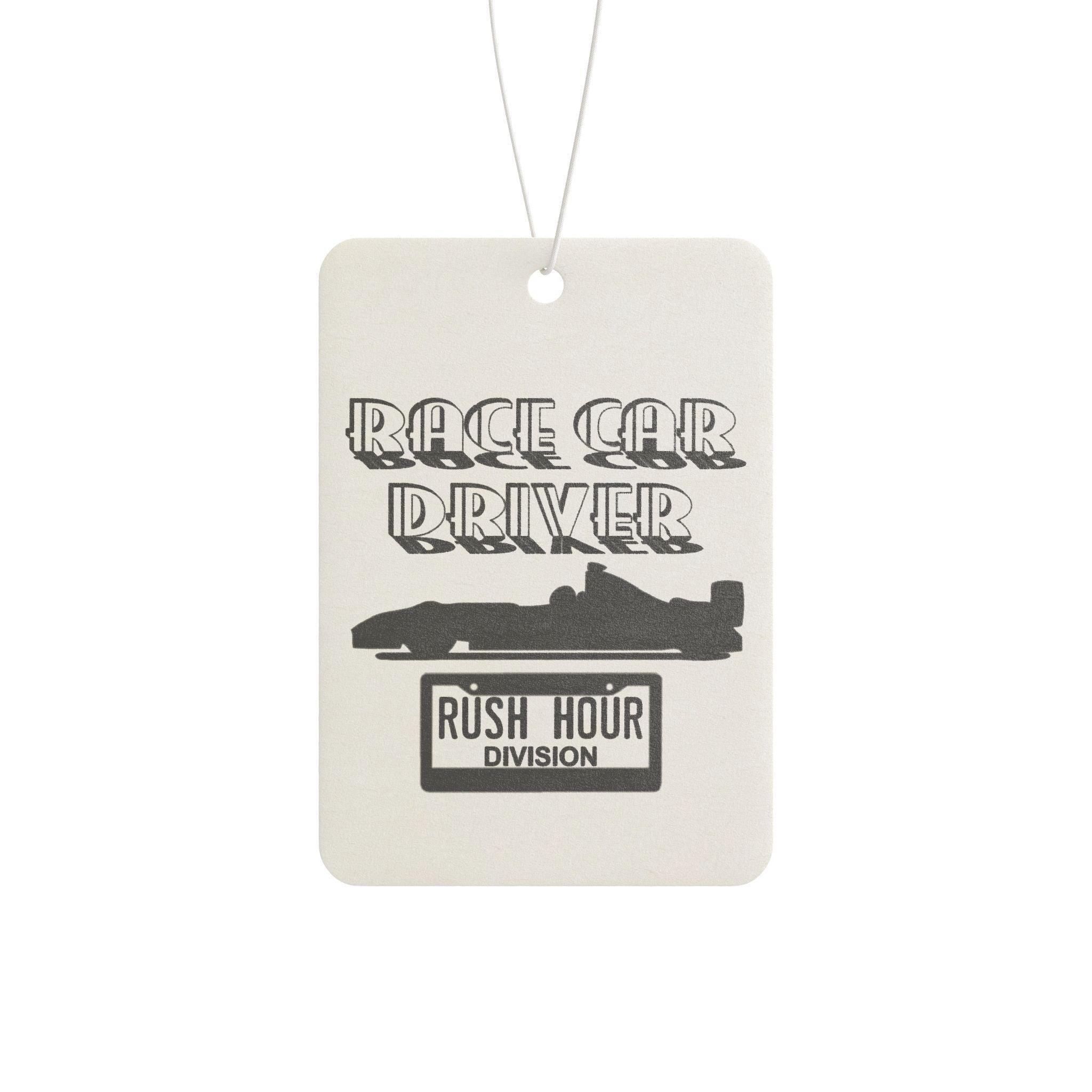 Race Car Driver Rush Hour Division - Vehicle Air Freshener - Witty Twisters Fashions