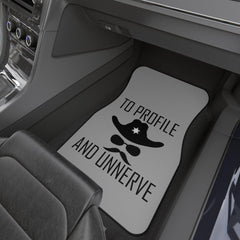 To Profile And Unnerve and Back Seat Driver - Car Floor Mats Set of 4 - Witty Twisters Fashions