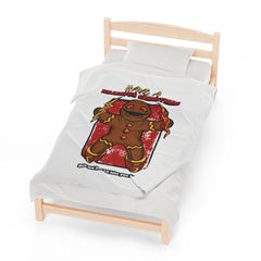 Have a Krampus Christmas Bite me and I'll bite you back. - Velveteen Plush Blanket - Witty Twisters Fashions