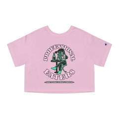 Professional eaters are a girl's best friend - Women's Champion Crop Top - Witty Twisters Fashions