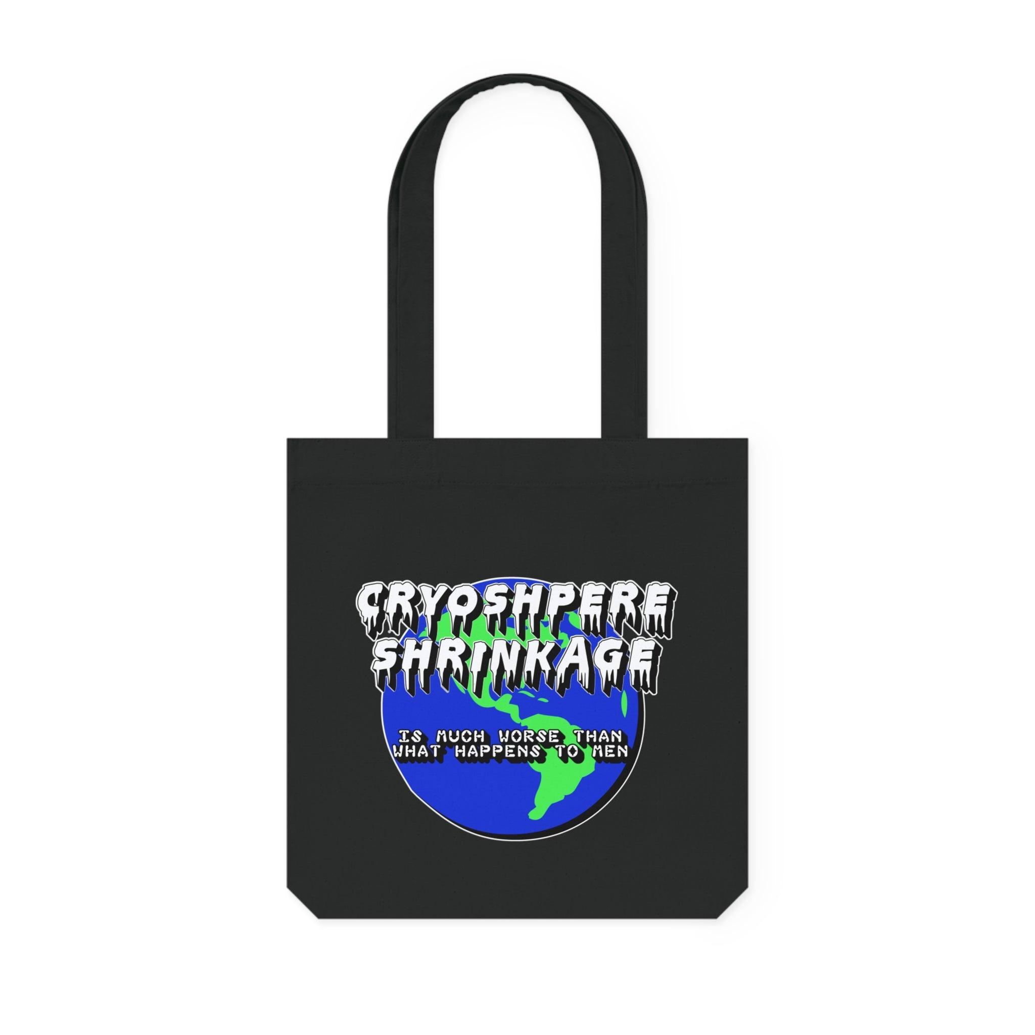 Cryosphere Shrinkage Is much worse than what happens to men - Woven Tote Bag - Witty Twisters Fashions