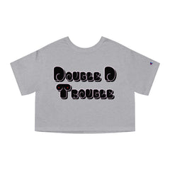 Double D Trouble - Women's Crop Top - Witty Twisters Fashions