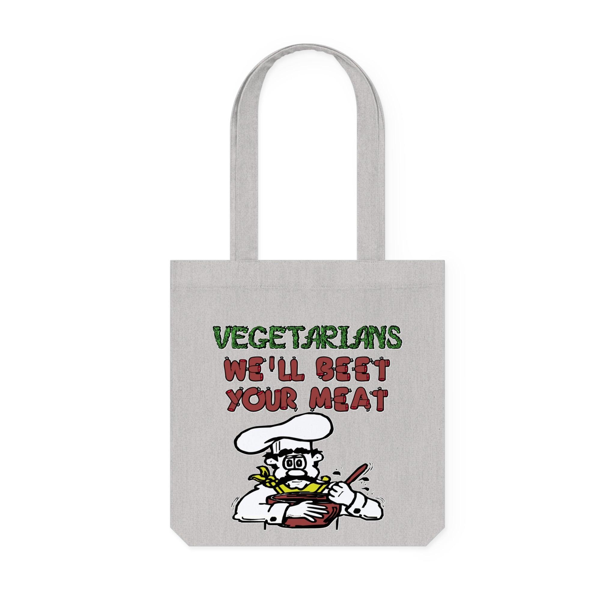 Vegetarians We'll Beet Your Meat - Woven Tote Bag - Witty Twisters Fashions