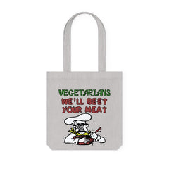 Vegetarians We'll Beet Your Meat - Woven Tote Bag - Witty Twisters Fashions