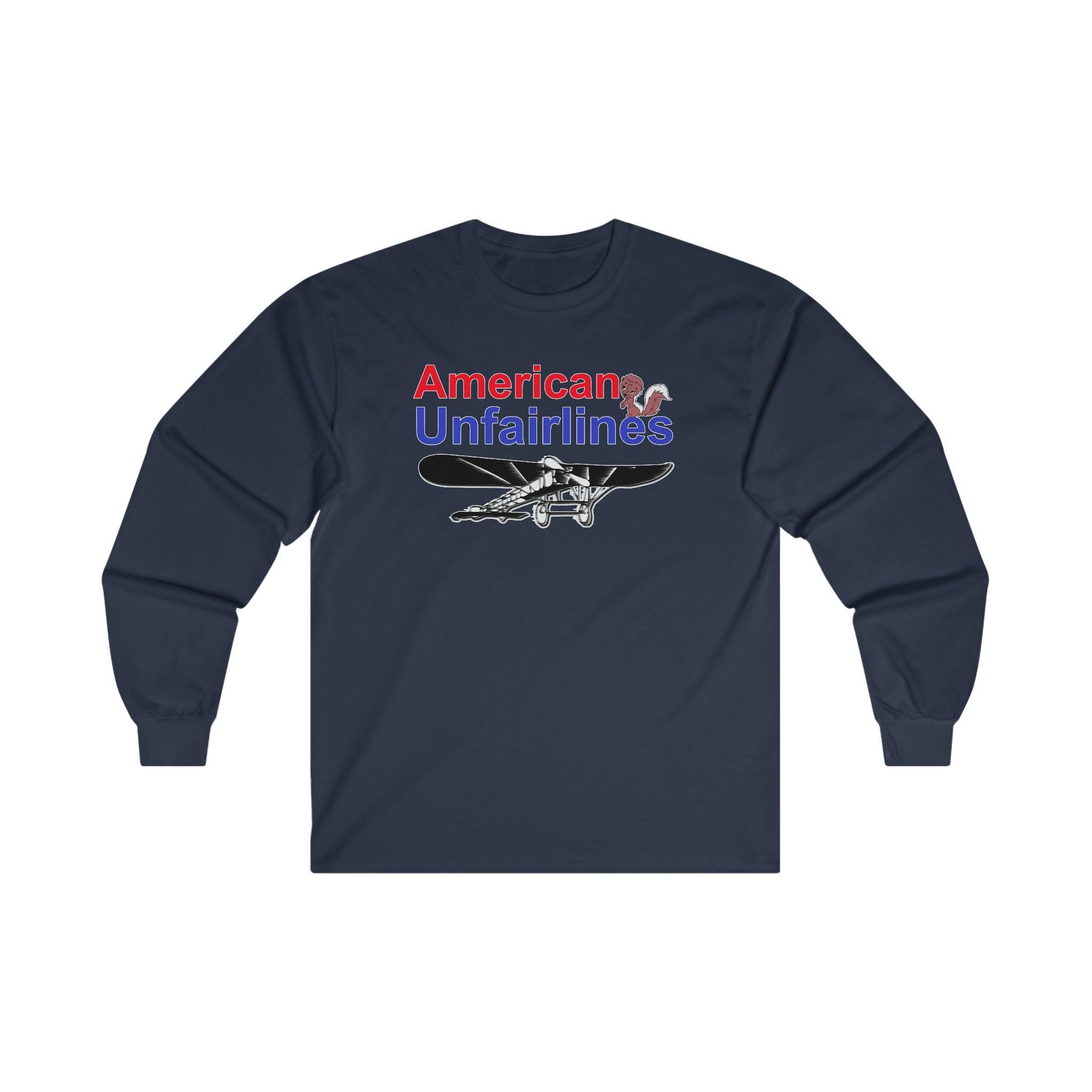 American Unfairlines - Long-Sleeve Tee - Witty Twisters Fashions
