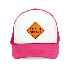 Expect Delays - Mesh Trucker Hat - Witty Twisters Fashions