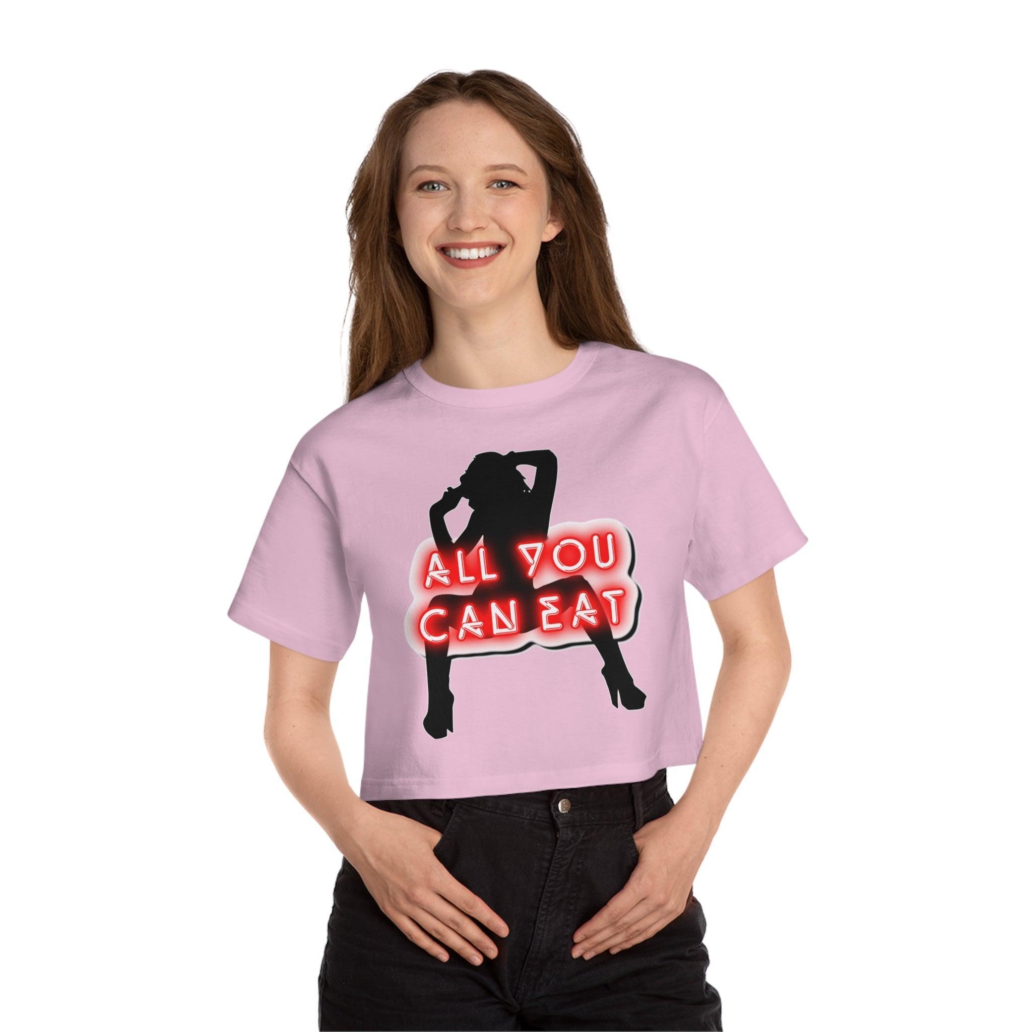 All You Can Eat - Women's Crop Top - Witty Twisters Fashions