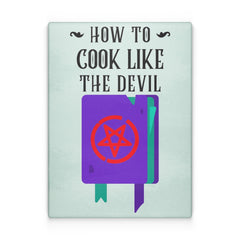 How to cook like the devil - Glass Cutting Board - Witty Twisters Fashions