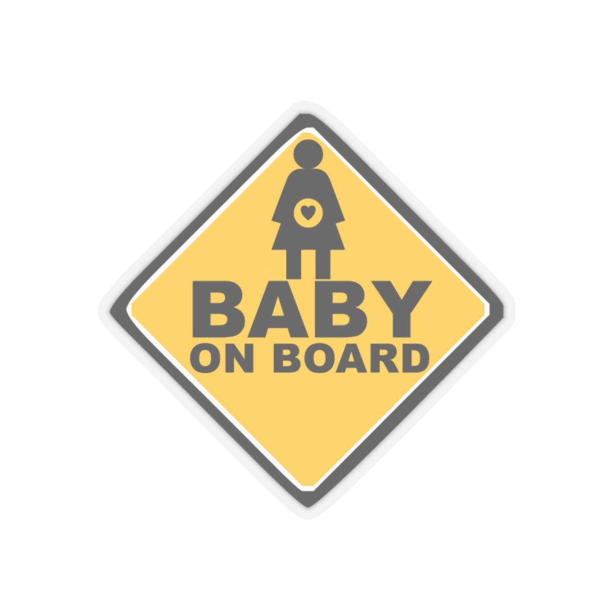 Baby On Board Sign - Kiss-Cut Stickers - Witty Twisters Fashions