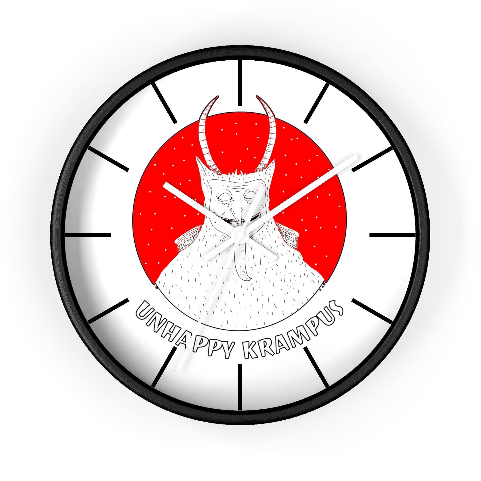 Unhappy Krampus - Wall Clock - Witty Twisters Fashions