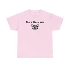 Me + He = We men's same-sex symbols - T-Shirt - Witty Twisters Fashions