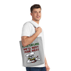 Vegetarians We'll Beet Your Meat - Woven Tote Bag - Witty Twisters Fashions