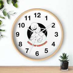 Merry MF Christmas - Wall Clock - Witty Twisters Fashions