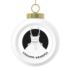 Unhappy Krampus - Christmas Ball Ornament - Witty Twisters Fashions