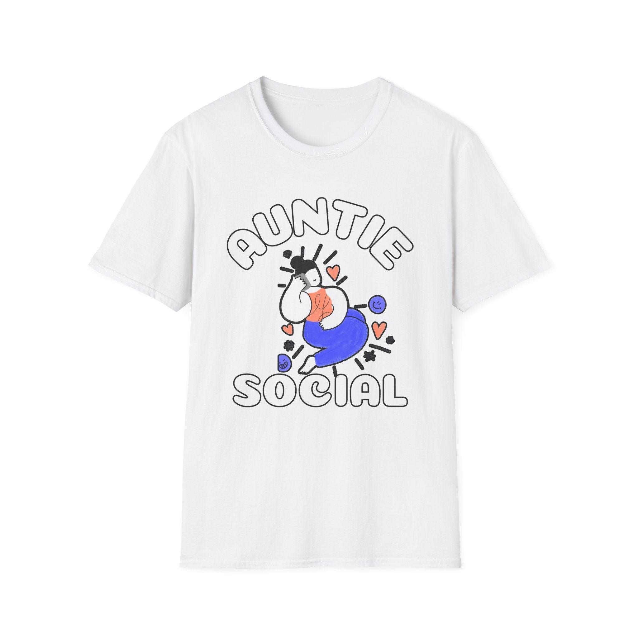 Auntie Social - Softstyle T-Shirt - Witty Twisters Fashions