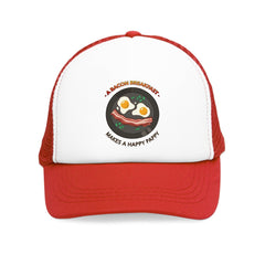 A bacon breakfast makes a happy pappy - Mesh Trucker Hat - Witty Twisters Fashions