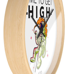 Time To Get High 420 - Wall Clock - Witty Twisters Fashions