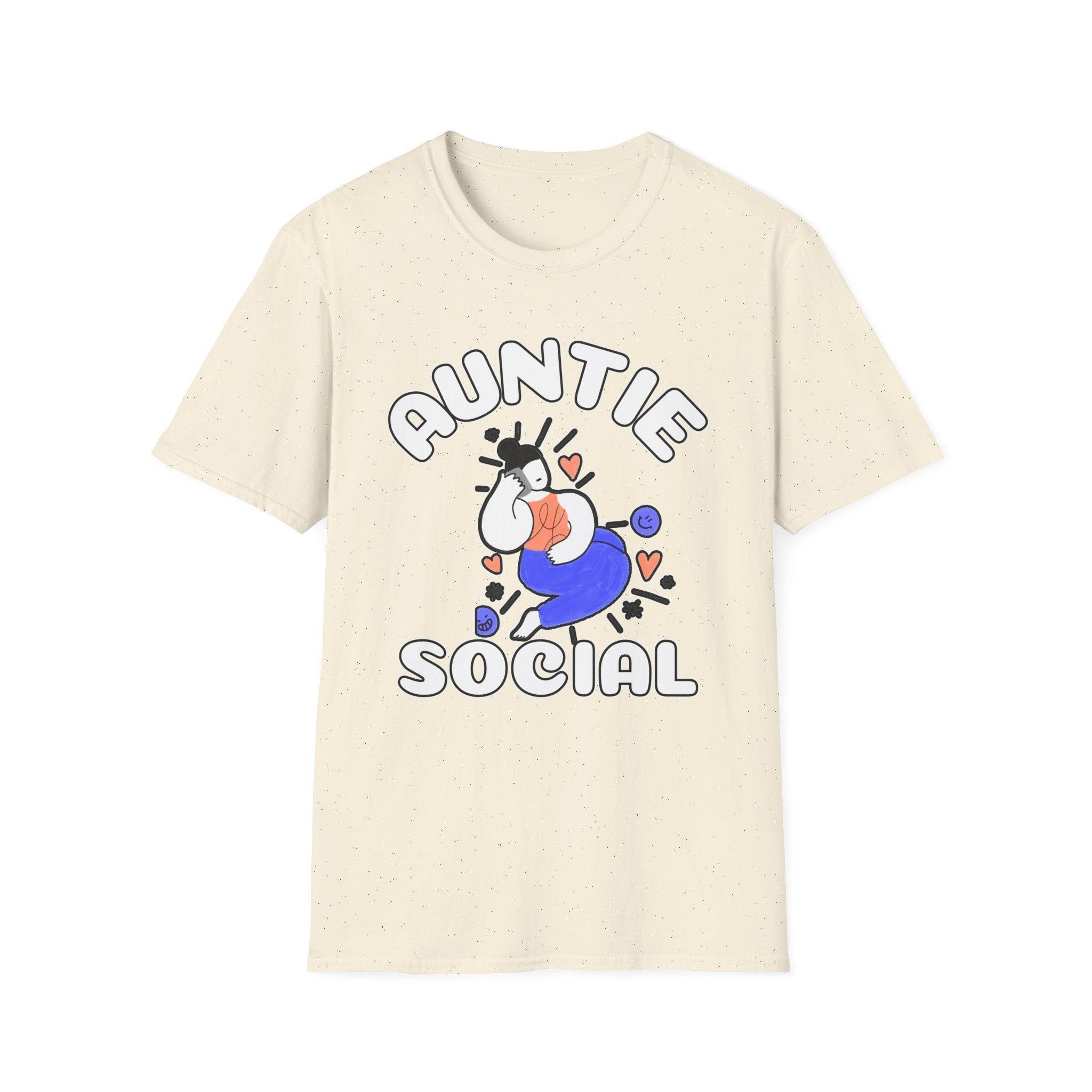 Auntie Social - Softstyle T-Shirt - Witty Twisters Fashions