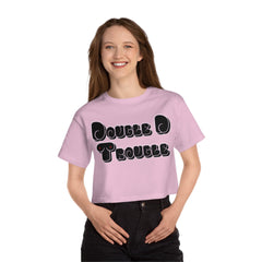Double D Trouble - Women's Crop Top - Witty Twisters Fashions