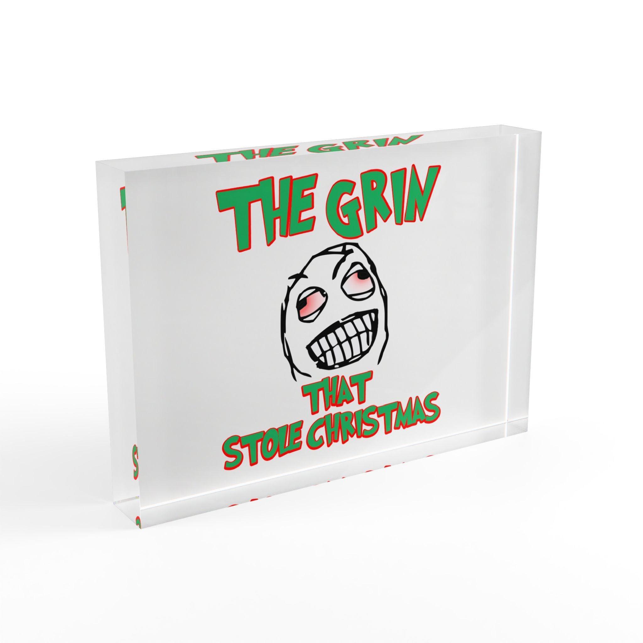 The Grin That Stole Christmas - Photo Block - Witty Twisters Fashions