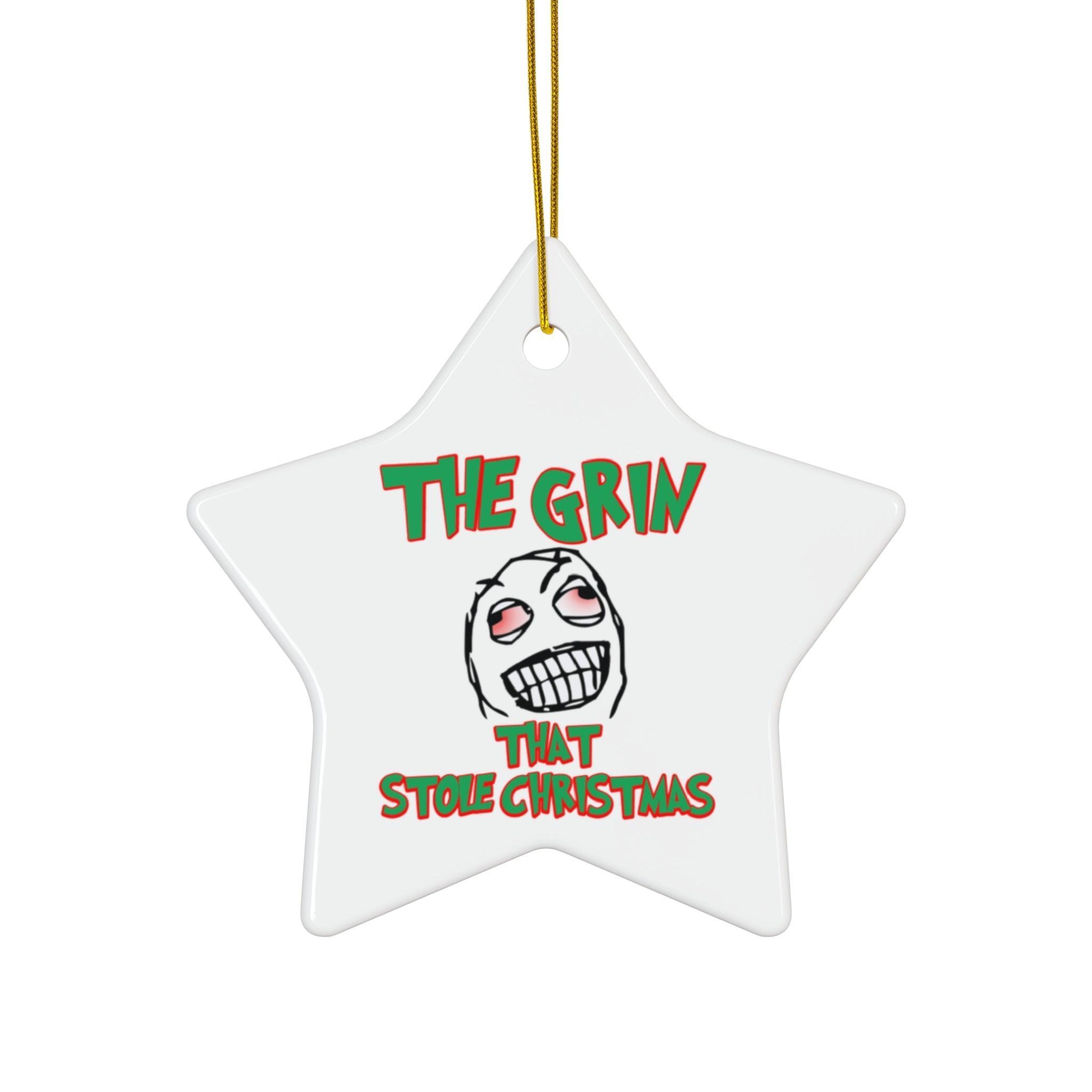 The Grin That Stole Christmas - Ceramic Ornaments - Witty Twisters Fashions