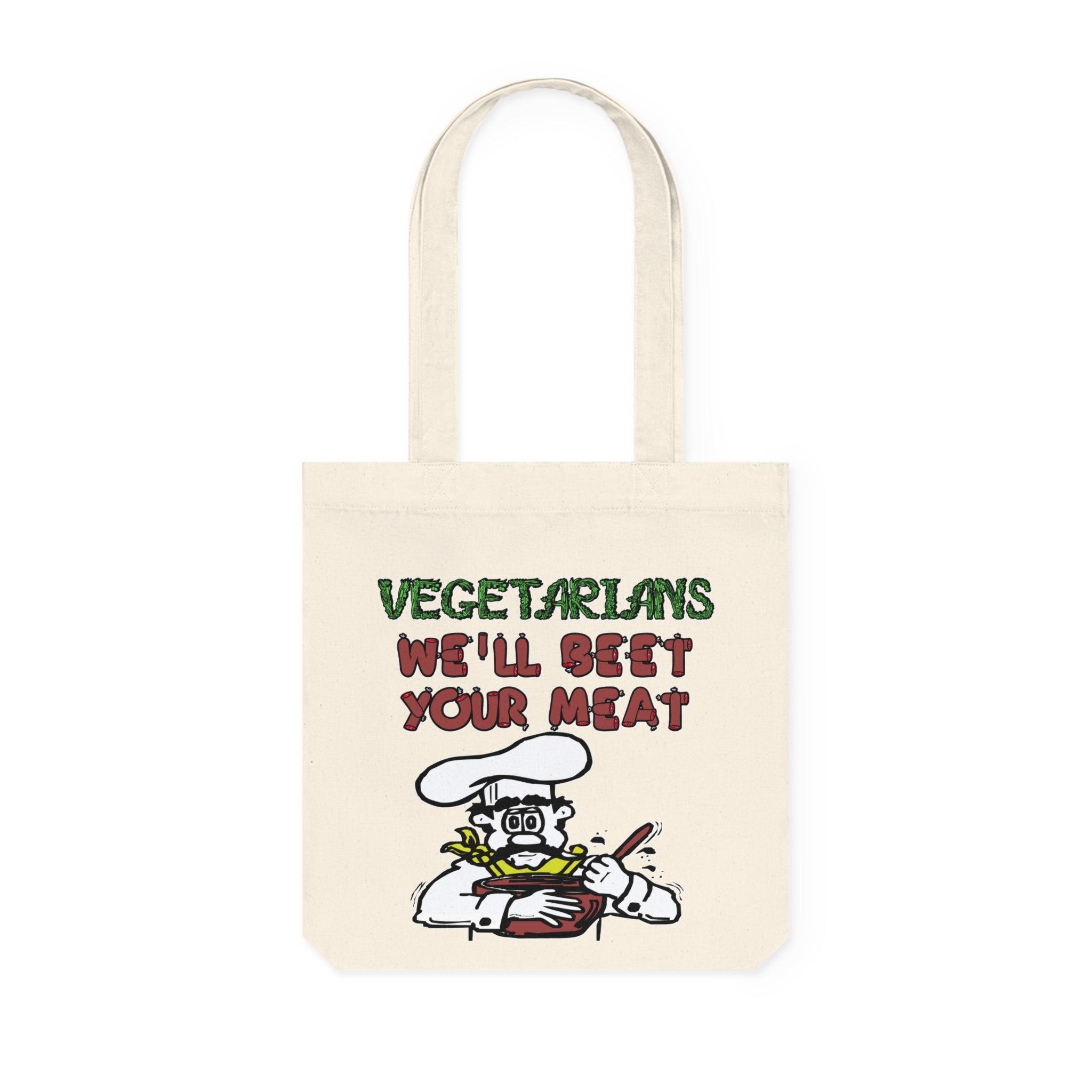 Vegetarians We'll Beet Your Meat - Woven Tote Bag - Witty Twisters Fashions