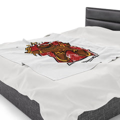 Have a Krampus Christmas Bite me and I'll bite you back. - Velveteen Plush Blanket - Witty Twisters Fashions