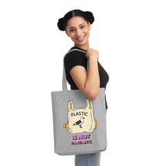 Plastic is not fantastic - Woven Tote Bag - Witty Twisters Fashions